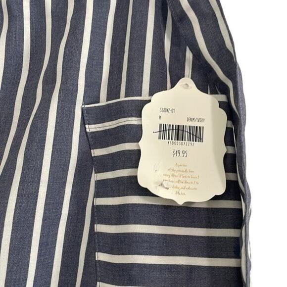 Altar'd State Medium Striped Button Down Skirt - Picture 4 of 7